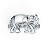 Platinum Semi Mount Ring Setting Round Ro 6x6mm Syz Jewelry