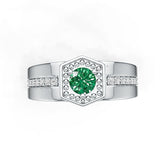 Sterling Silver Semi Mount Ring Setting Round RD 5x5mm Halo Syzjewelry