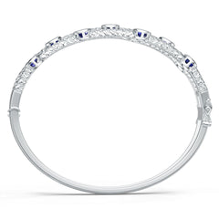 Platinum Semi Mount Bracelet Setting Round Ro 5x5mm Syz Jewelry