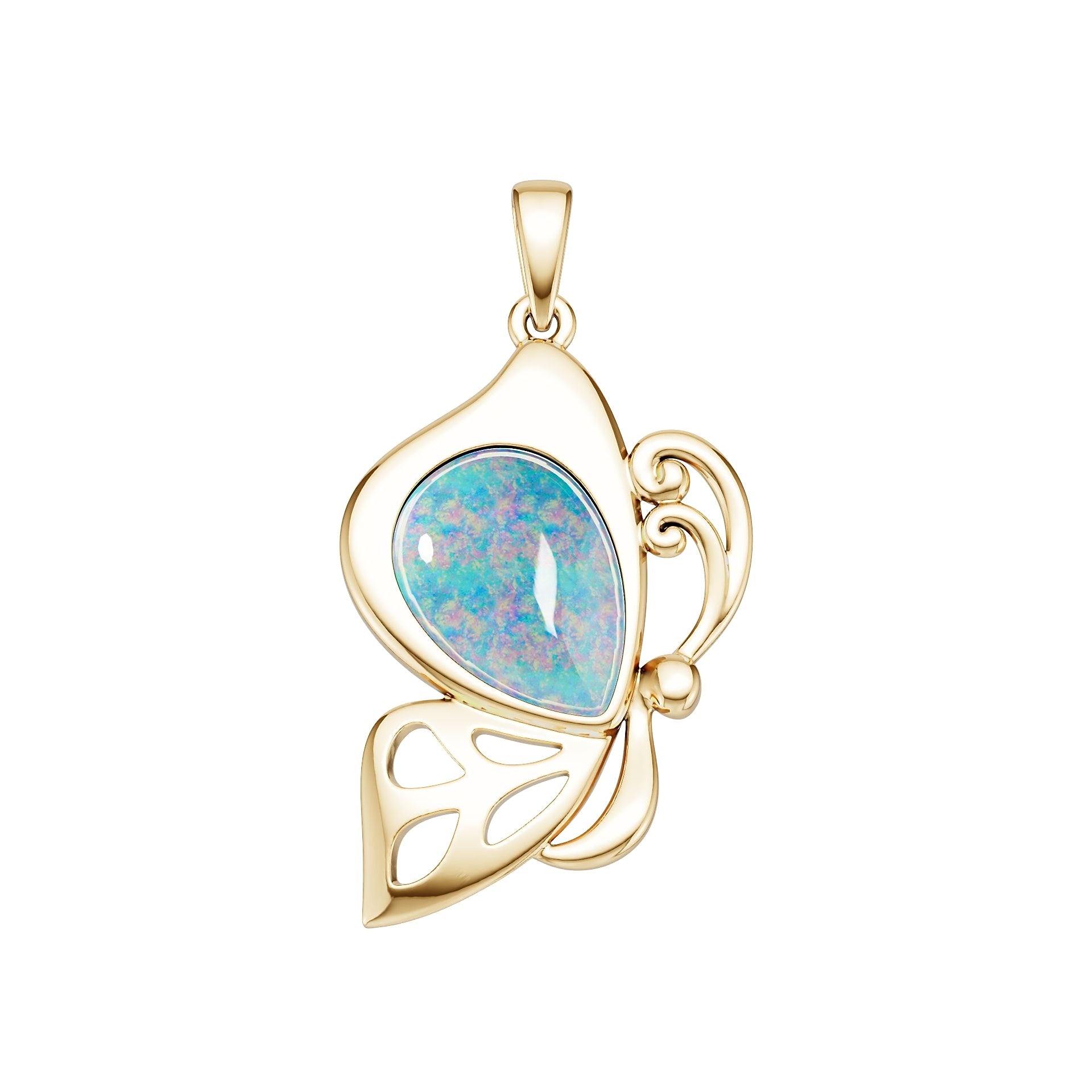10K Gold Semi Mount Pendant Setting Round Ro 13x11mm Syz Jewelry