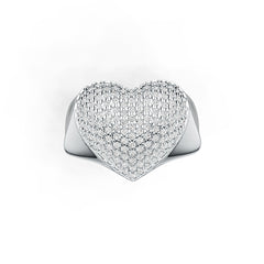 Sterling Silver Semi Mount Ring Setting Round RD 1.2x1.2mm DHJ