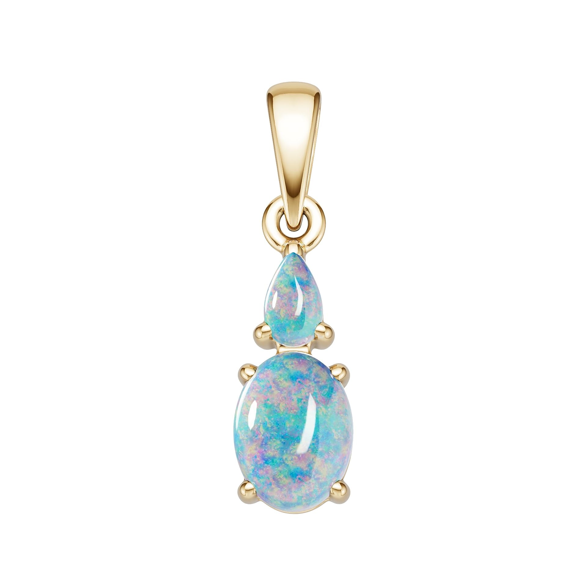 14K Gold Semi Mount Pendant Setting Round Ro 8x6mm Syz Jewelry