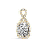 Sterling Silver Semi Mount Pendant Setting Cushion CU 9X7mm Syzjewelry