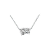 Sterling Silver Semi Mount Pendant Setting Emerald OCT 8x6mm OV 8x6mm Syzjewelry