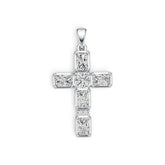 Sterling Silver Semi Mount Pendant Setting Emerald OCT 6X4mm DHJ