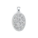 Sterling Silver Semi Mount Pendant Setting Oval OV 6X4mm PE 6X4mm DHJ