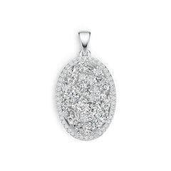 Sterling Silver Semi Mount Pendant Setting Oval OV 6X4mm PE 6X4mm DHJ