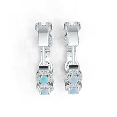 Sterling Silver Semi Mount Earrings Setting Oval OV 4X3mm DHJ