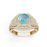 Platinum Semi Mount Ring Setting Round Ro 5x8mm Diamond Accent Syz Jewelry