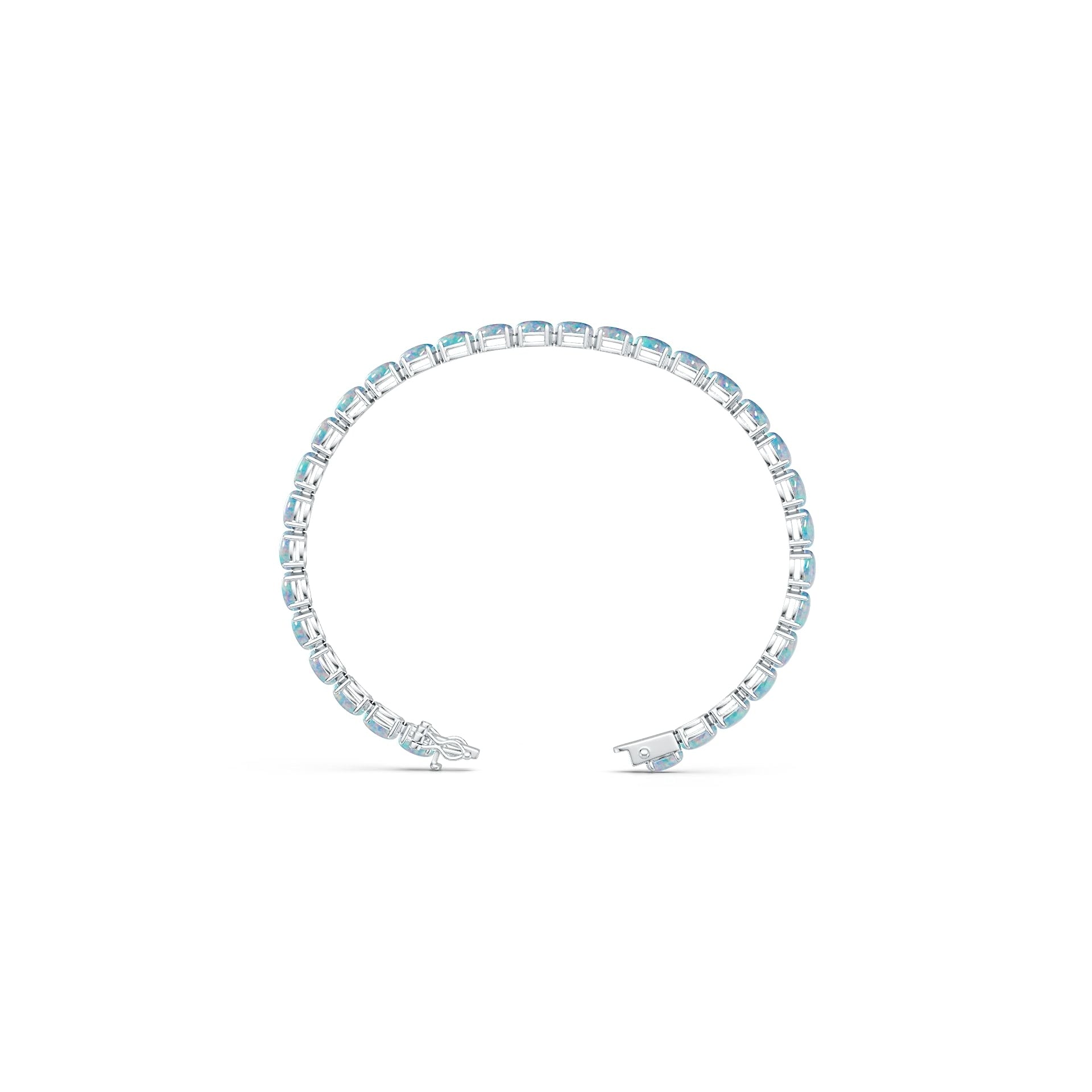 Sterling Silver Semi Mount Tennis Bracelet Setting OV 6x4mm Syzjewelry