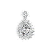 Sterling Silver Semi Mount Pendant Setting Pear PE 15X11mm Syzjewelry