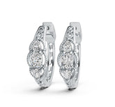 14K Gold Semi Mount Earrings Setting Oval OV 5X4mm PE 4X3mm DHJ