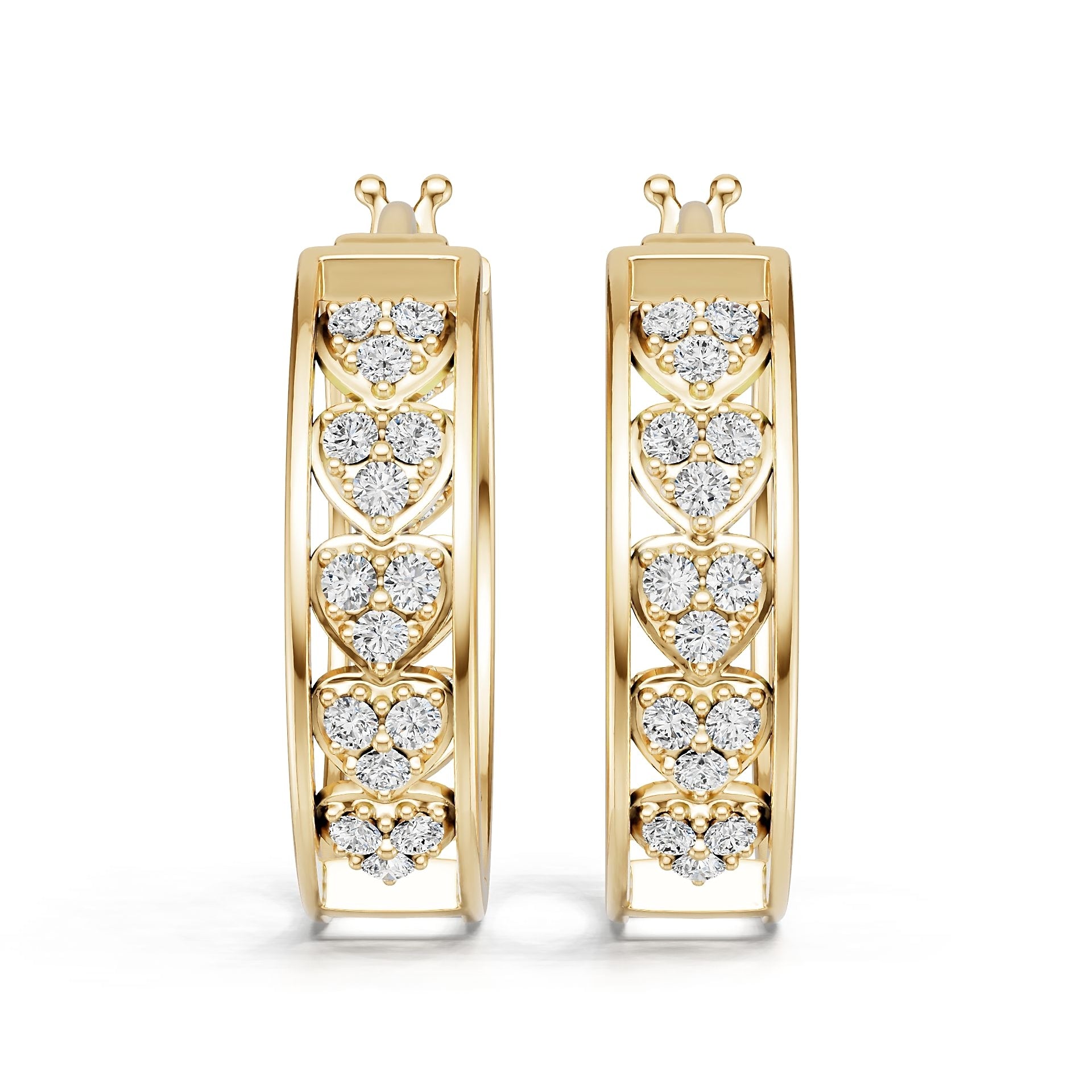 10K Gold Semi Mount Earrings Setting Round Ro 6x6mm Syz Jewelry