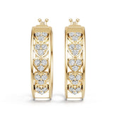 10K Gold Semi Mount Earrings Setting Round Ro 6x6mm Syz Jewelry