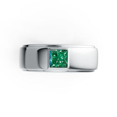 Sterling Silver Semi Mount Ring Setting Princess SQ 4.5X4.5mm Men's Ring DHJ