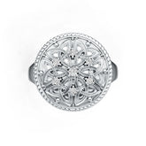 18K Gold Semi Mount Ring Setting Round Ro Syz Jewelry