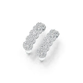 14K Gold Semi Mount Earrings Setting Round RD 3x3mm Diamond Accent DHJ