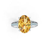 Sterling Silver Semi Mount Ring Setting Oval OV 14X10MM DHJ