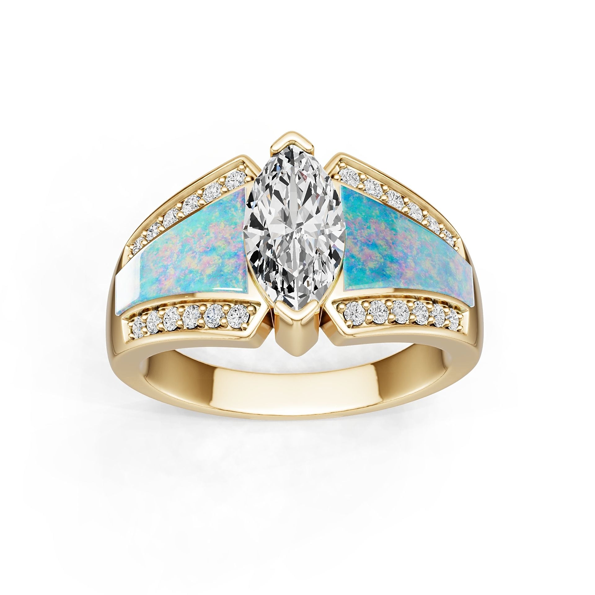 Sterling Silver Semi Mount Ring Setting Marquise MQ 9X8mm Syzjewelry