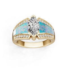 Sterling Silver Semi Mount Ring Setting Marquise MQ 9X8mm Syzjewelry