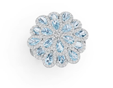 Sterling Silver Semi Mount Ring Setting Pear PE 5X3mm DHJ