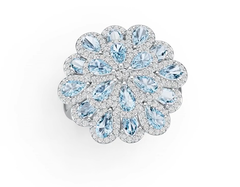 Sterling Silver Semi Mount Ring Setting Pear PE 5X3mm DHJ