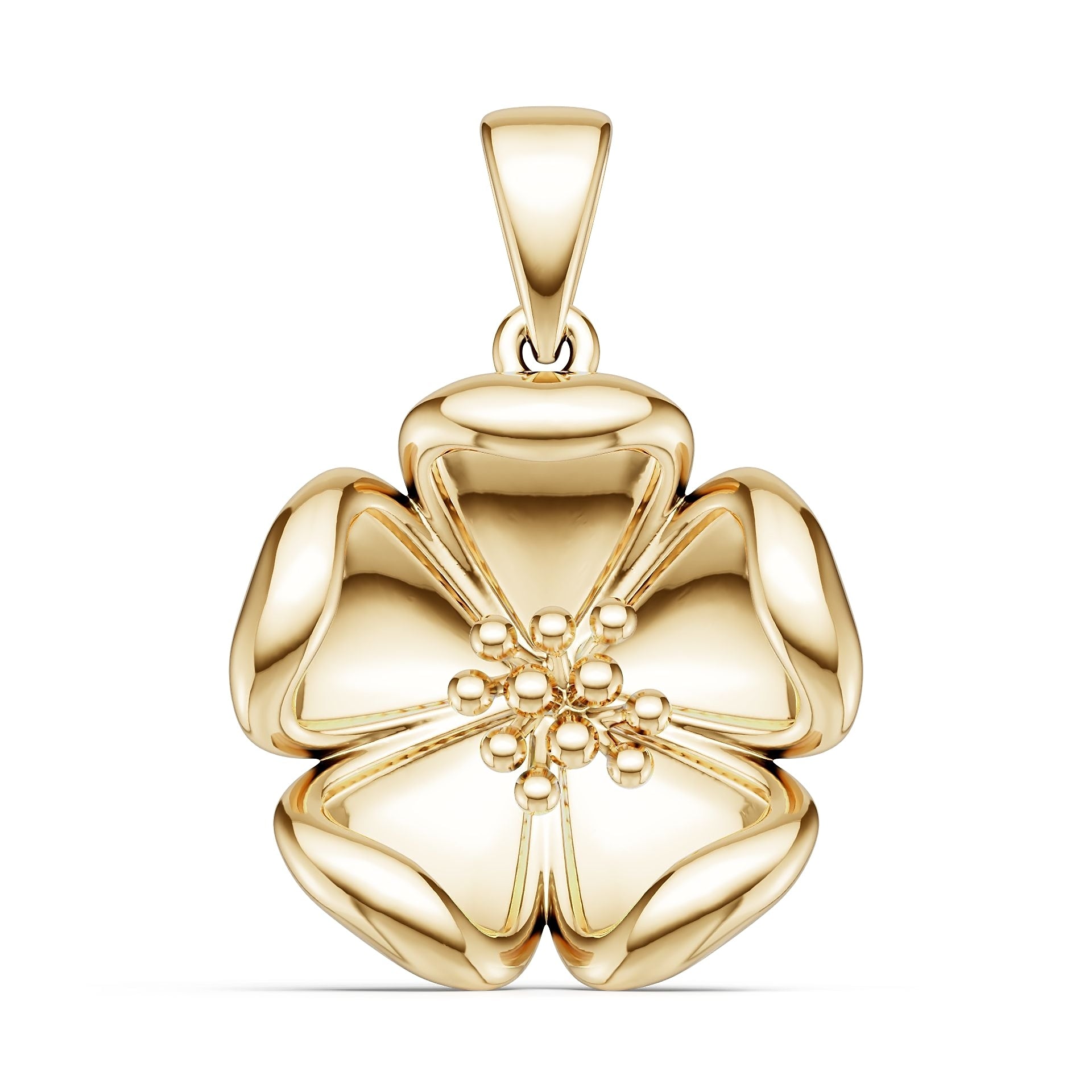 10K Gold Semi Mount Pendant Setting Round Ro 6x6mm Syz Jewelry