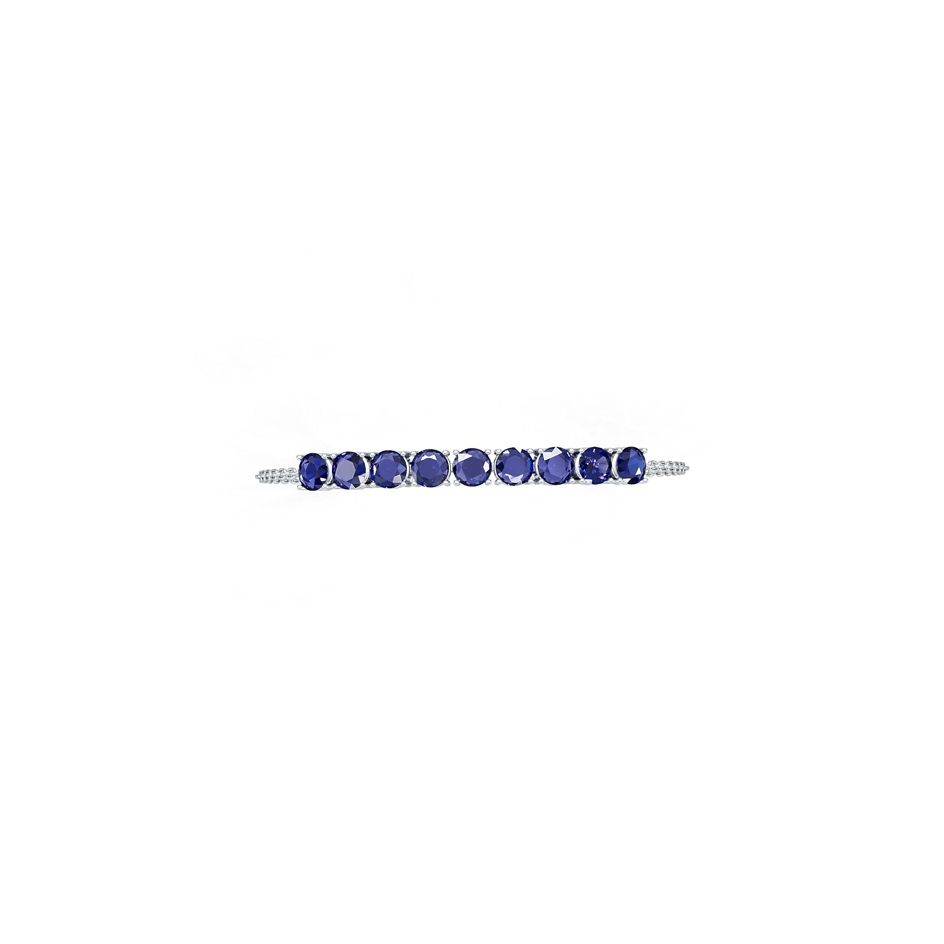 Sterling Silver Tennis Bracelet Semi Mount For Women Round RD 6.5x6.5mm Fully Adjustable DHJ