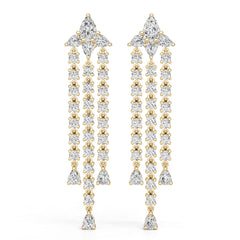 Platinum Semi Mount Earrings Setting Pear Pe 6x4mm Diamond Accent Syz Jewelry