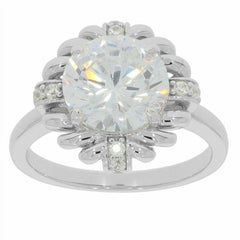10K Gold Semi Mount Ring Setting Round RD 10x10mm Moissanite Accent Syzjewelry