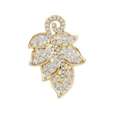 Platinum Semi Mount Pendant Setting Round Ro 6x6mm Diamond Accent Syz Jewelry