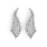 Sterling Silver Semi Mount Earrings Setting Oval OV 4X3mm PE 4X3mm RD 3X3mm DHJ