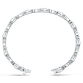 Platinum Semi Mount Bracelet Setting Baguette Ba 2x2mm Syz Jewelry