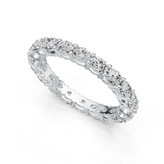 10K Gold Semi Mount Ring Setting Oval OV 4X3mm Eternity Band Ring DHJ