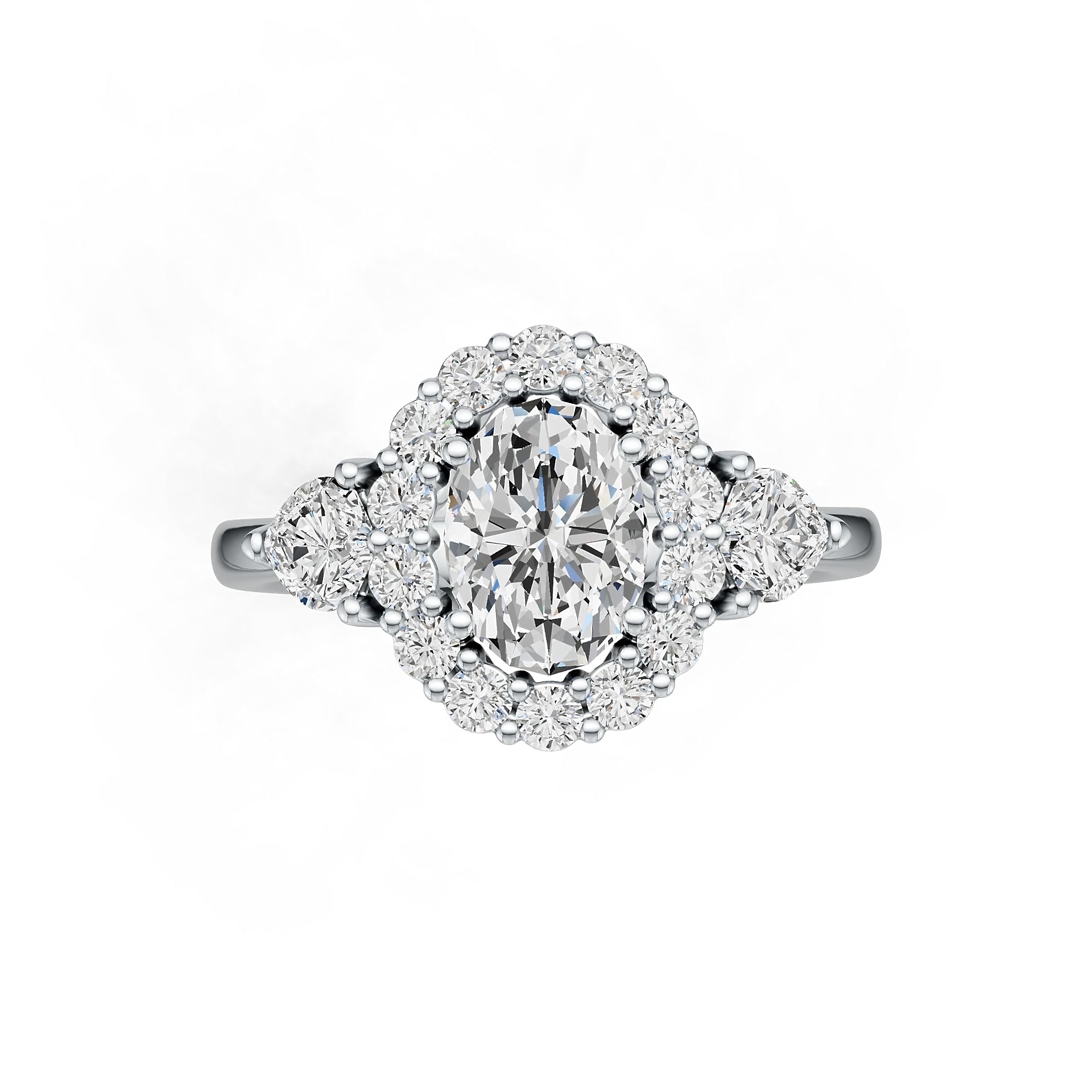 Sterling Silver Semi Mount Ring Setting Oval OV 8X6mm DHJ
