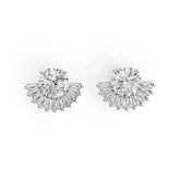 Sterling Silver Semi Mount Earrings Setting Round RD 8x8mm DHJ