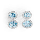 Sterling Silver Semi Mount Earrings Setting Oval Ov 9x6mm Syz Jewelry