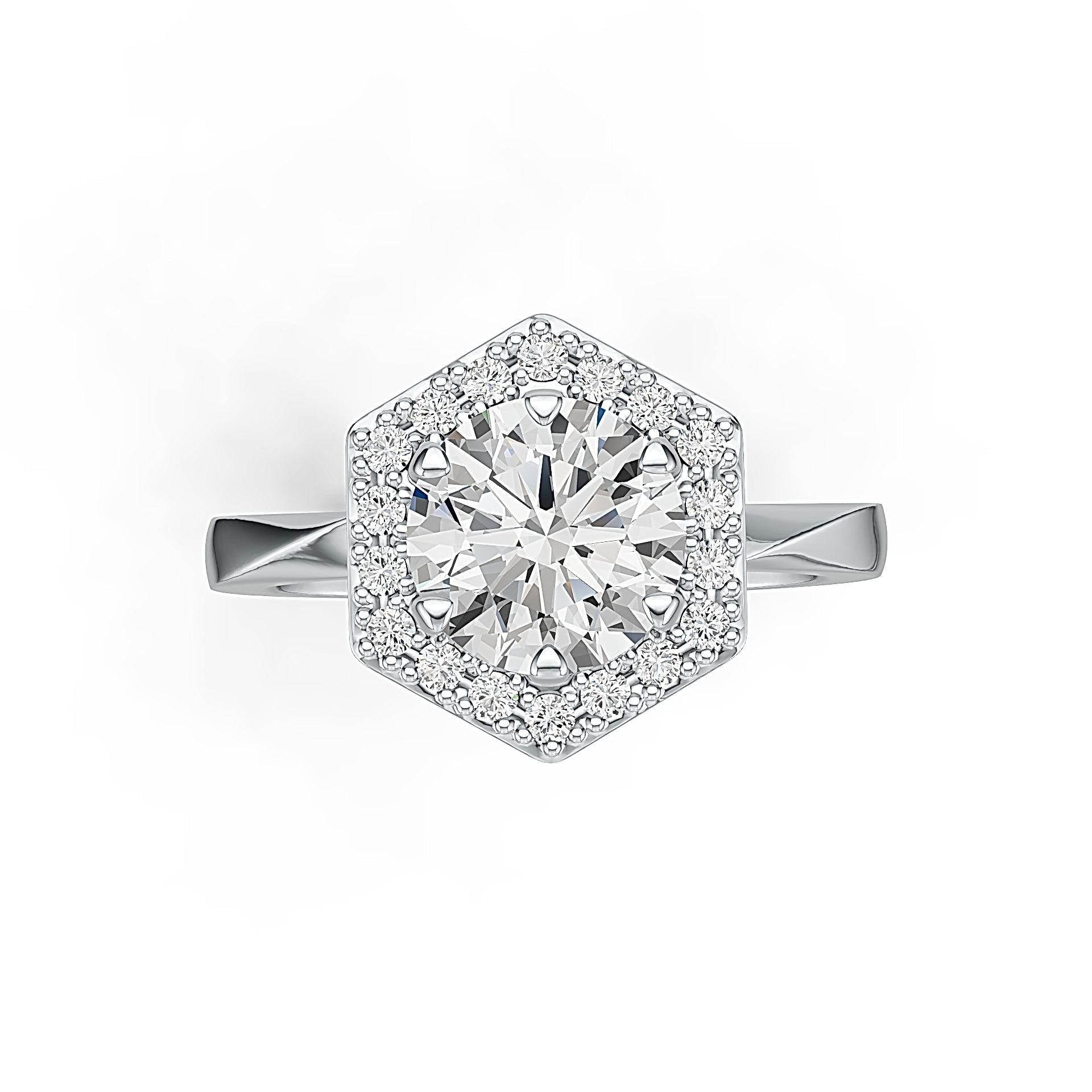 Sterling Silver Semi Mount Ring Setting Round RD 8X8mm Halo Syzjewelry