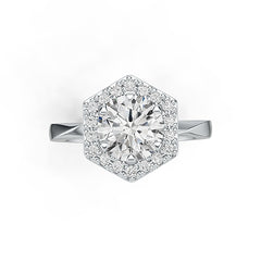 Sterling Silver Semi Mount Ring Setting Round RD 8X8mm Halo Syzjewelry