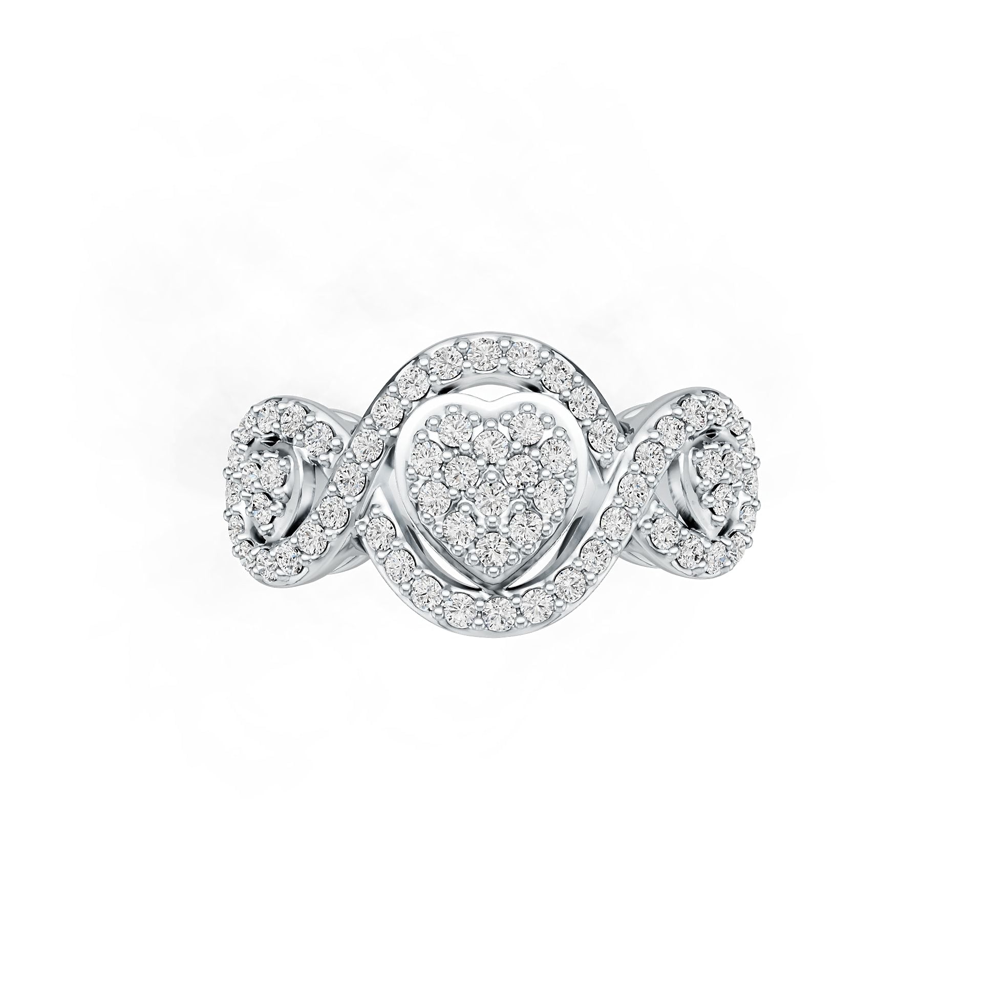 Sterling Silver Semi Mount Ring Setting Round RD 1.25mm DHJ