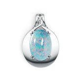 14K Gold Semi Mount Pendant Setting Oval OV 14X10mm Cabochon DHJ