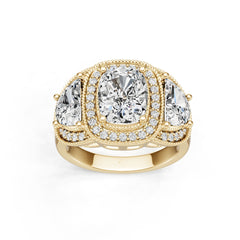 Sterling Silver Semi Mount Ring Setting - GTL20280R