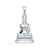 Sterling Silver Pendant Solid Buddha Theme DHJ