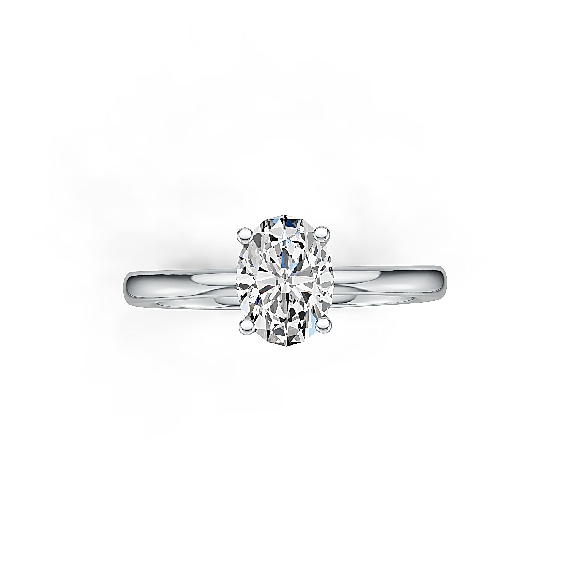 Sterling Silver Semi Mount Ring Setting Oval OV 8X6mm DHJ