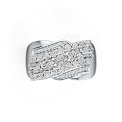 Sterling Silver Semi Mount Ring Setting Oval OV 4X3mm with White Topaz DHJ