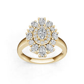 10K Gold Semi Mount Ring Setting Round Ro 6x6mm Syz Jewelry