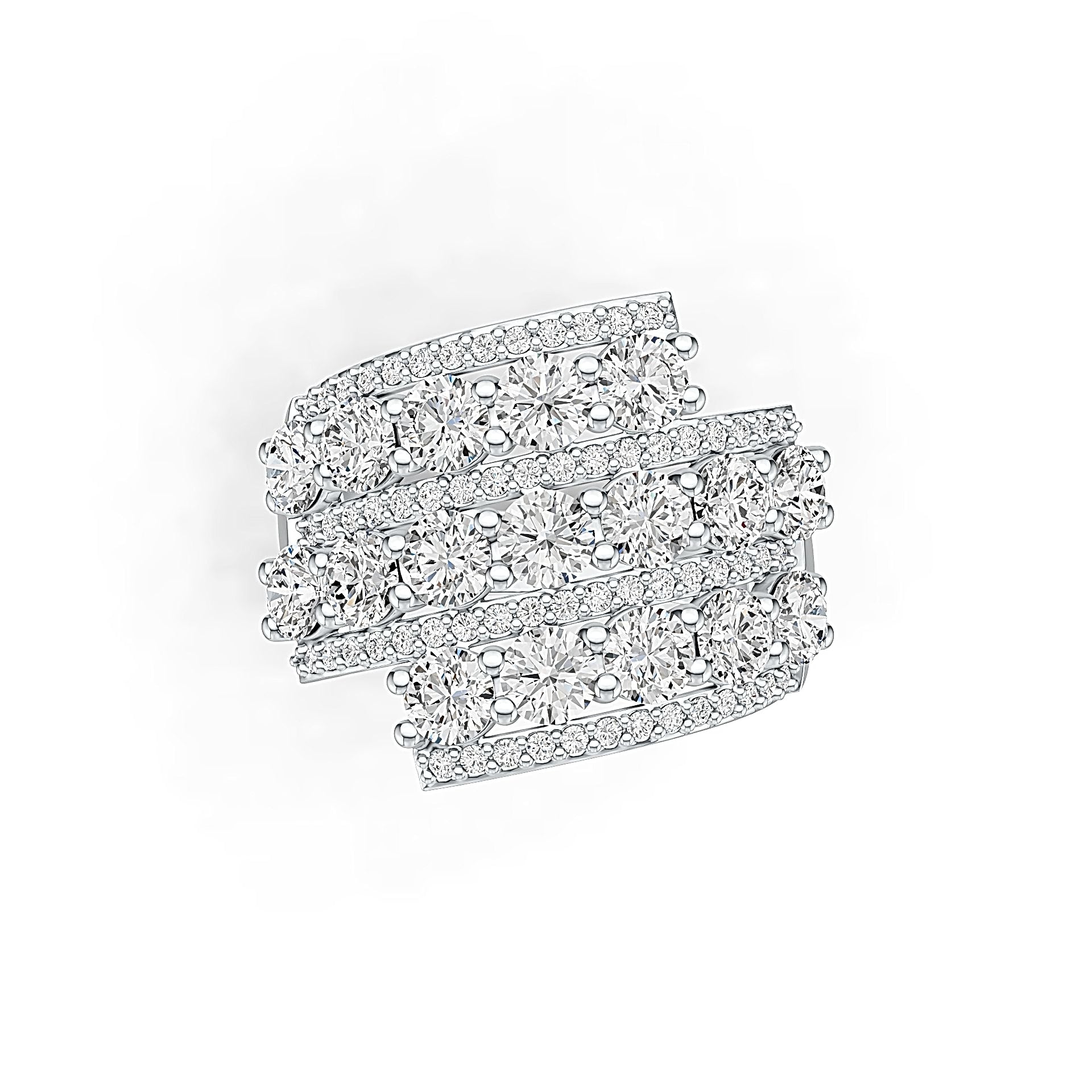 Sterling Silver Semi Mount Ring Setting Round RD 4x4mm DHJ