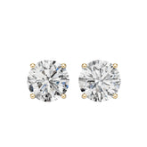 14K Gold Semi Mount Earrings Setting Round Ro 5x5mm Syz Jewelry