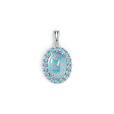 Sterling Silver Semi Mount Pendant Setting Oval OV 14x10mm Cabochon Syzjewelry