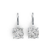 10K Gold Semi Mount Earrings Setting Cushion CU 10X10mm DHJ